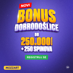 Bonus Dobrodoslice za Kladjenje Mozzart Bet 2025